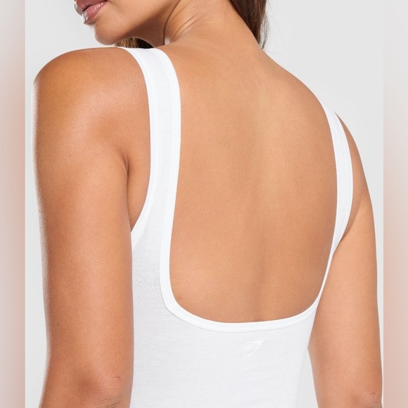 GYMSHARK Women’s Large Cotton Bodysuit White- NWT - Picture 6 of 7